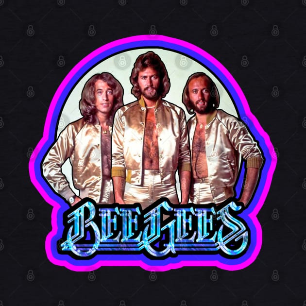 70's Classic Bee Gees Custom Art by Niko Neon